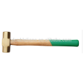 Knocking Striking Non Sparking BeCu Beryllium Copper Brass Hammer with Wooden Handle